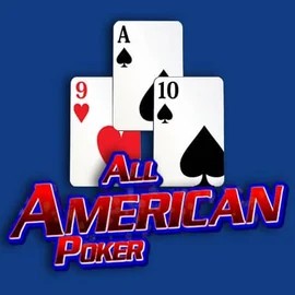 All American Poker online game logo by RTG (Reel Time Gaming) on blazesspinscasino.com