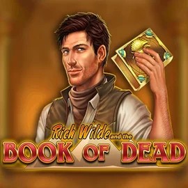 Book of Dead logo – Slots by Play'n GO at Blaze Spins Casino