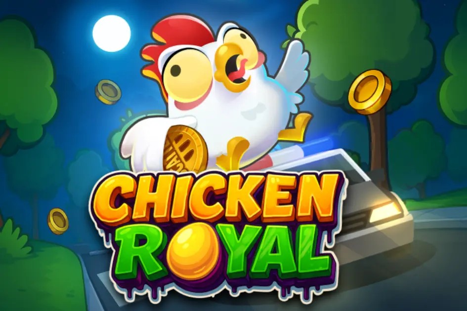 Chicken Royal by InOut, showcased at blazesspinscasino.com – game logo