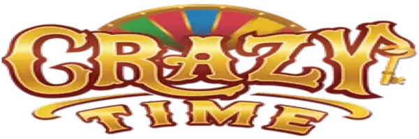 Crazy Time online game logo by Evolution on blazesspinscasino.com