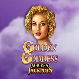Golden Goddess Megajackpots slot logo by IGT at Blaze Spins Casino