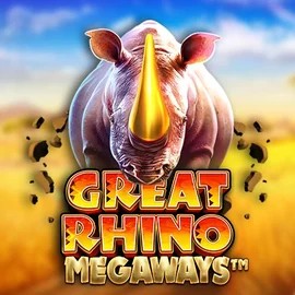 Slots logo of Great Rhino Megaways from Pragmatic Play at Blaze Spins Casino