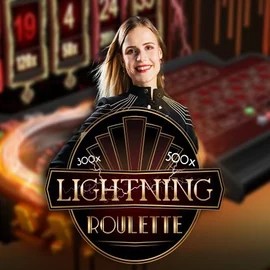 Lightning Roulette logo – Live Casino by Evolution at Blaze Spins Casino