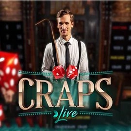 Official Live Casino logo: Live Craps by Evolution at Blaze Spins Casino