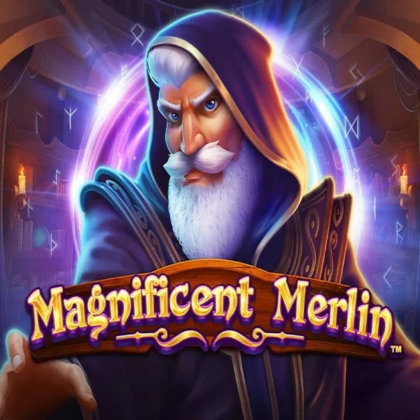 Try Magnificent Merlin slot by Greentube on blazesspinscasino.com – logo image