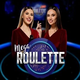 Mega Roulette logo by Pragmatic Play at Blaze Spins Casino
