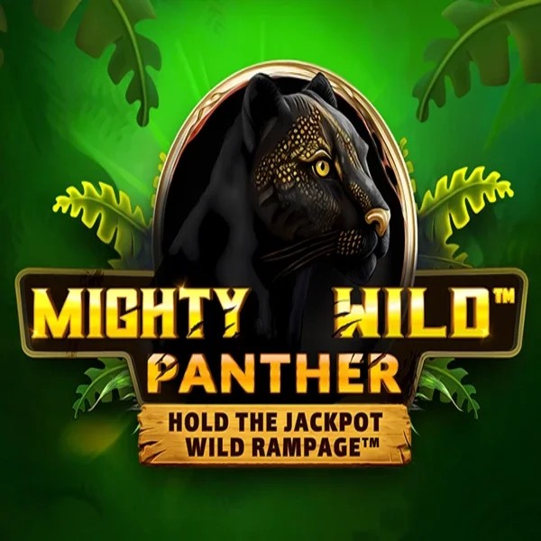 Mighty Wild Panther slot logo by Wazdan at Blaze Spins Casino