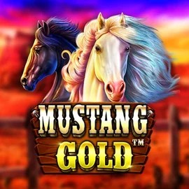 Mustang Gold logo by Pragmatic Play at Blaze Spins Casino
