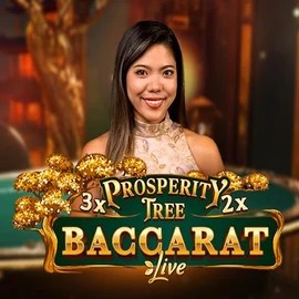 Prosperity Tree Baccarat slot logo by Evolution at Blaze Spins Casino