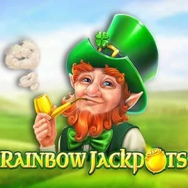 Rainbow Jackpots slot visual from Red Tiger Gaming available on blazesspinscasino.com