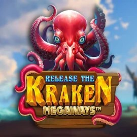 Release the Kraken Megaways slot logo by Pragmatic Play at Blaze Spins Casino