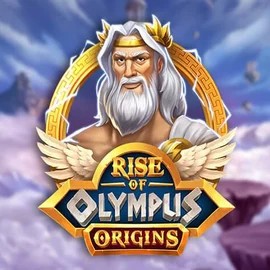 Rise of Olympus Origins slot logo by Play'n GO at Blaze Spins Casino