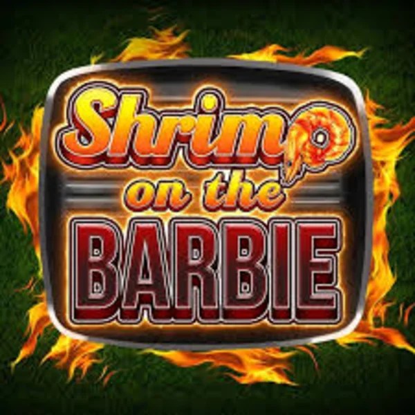 Shrimp on the Barbie slot logo by Greentube at Blaze Spins Casino