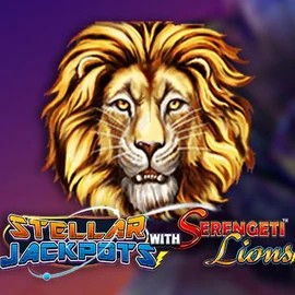 Stellar Jackpots with Serengeti Lions by Lightning Box Game, showcased at blazesspinscasino.com – game logo