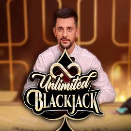 Official Live Casino logo: Unlimited Blackjack by Ezugi at Blaze Spins Casino