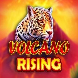 Volcano Rising online game logo by RubyPlay on blazesspinscasino.com