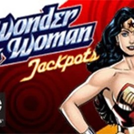 Wonder Woman Jackpots online game logo by Amaya on blazesspinscasino.com